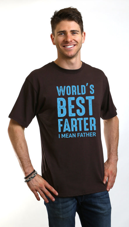 World's Best Farter Men's Bamboo Viscose/Organic Cotton Short Sleeve Graphic T-Shirt - The7Letter