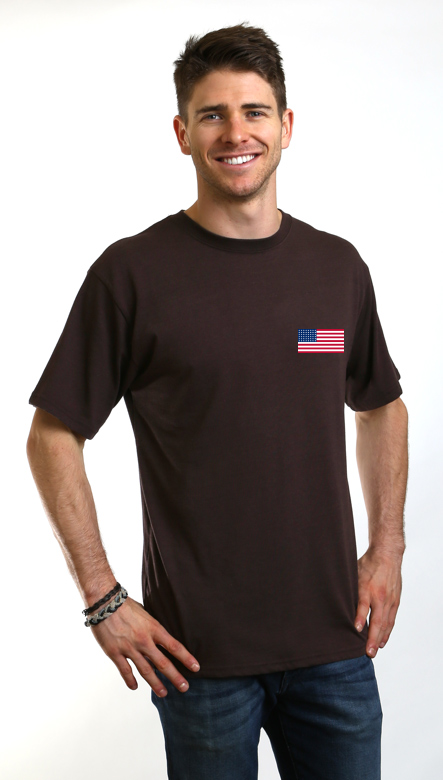 American Flag Men's Bamboo Viscose/Organic Cotton Short Sleeve Graphic T-Shirt - The7Letter