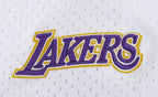 Pro Standard LA Lakers Script Tail Mesh Button-Down-Shirt – Weiß/Schwarz
