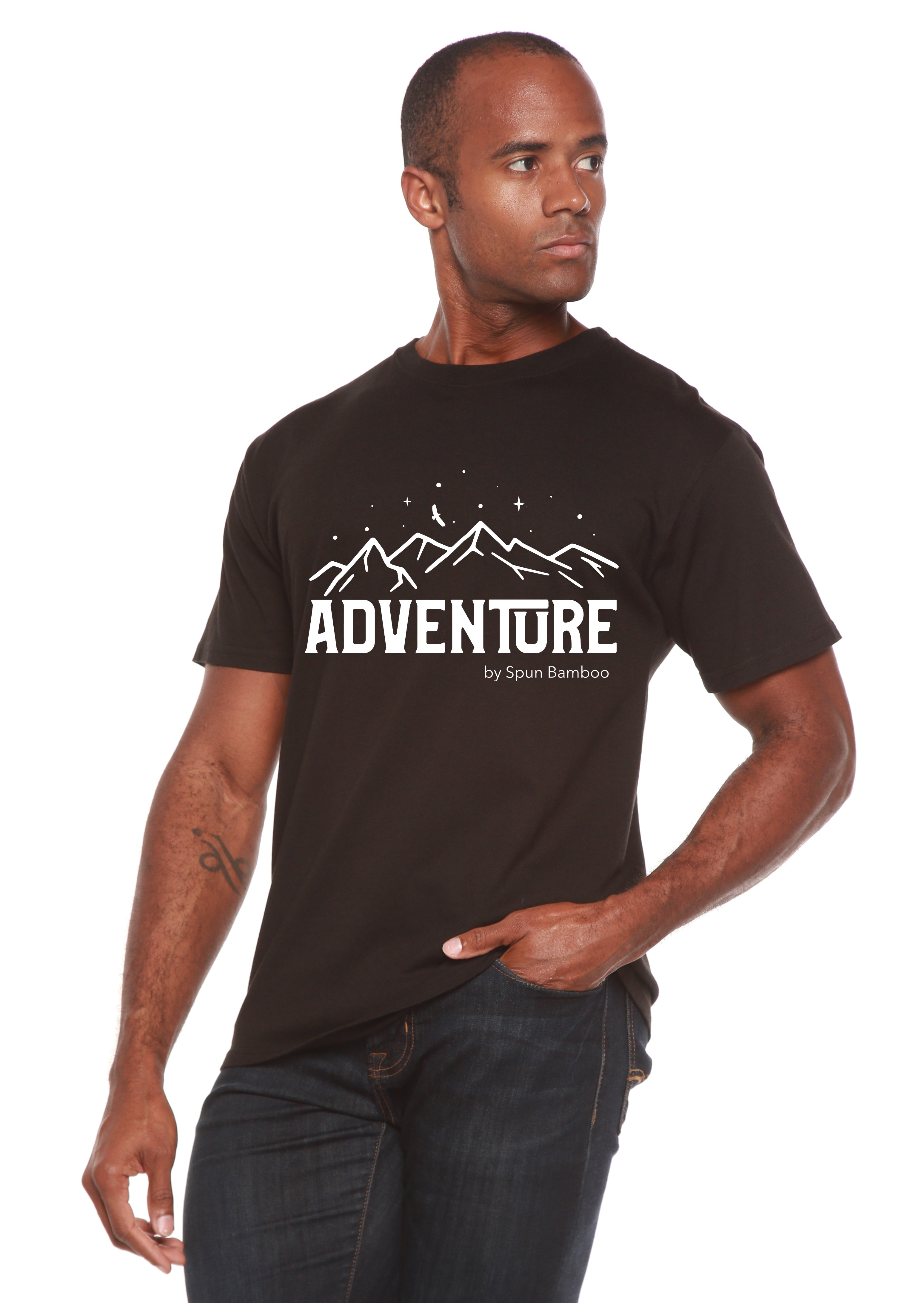 Adventure Printed Men's Bamboo Viscose/Organic Cotton Short Sleeve T-Shirt - The7Letter
