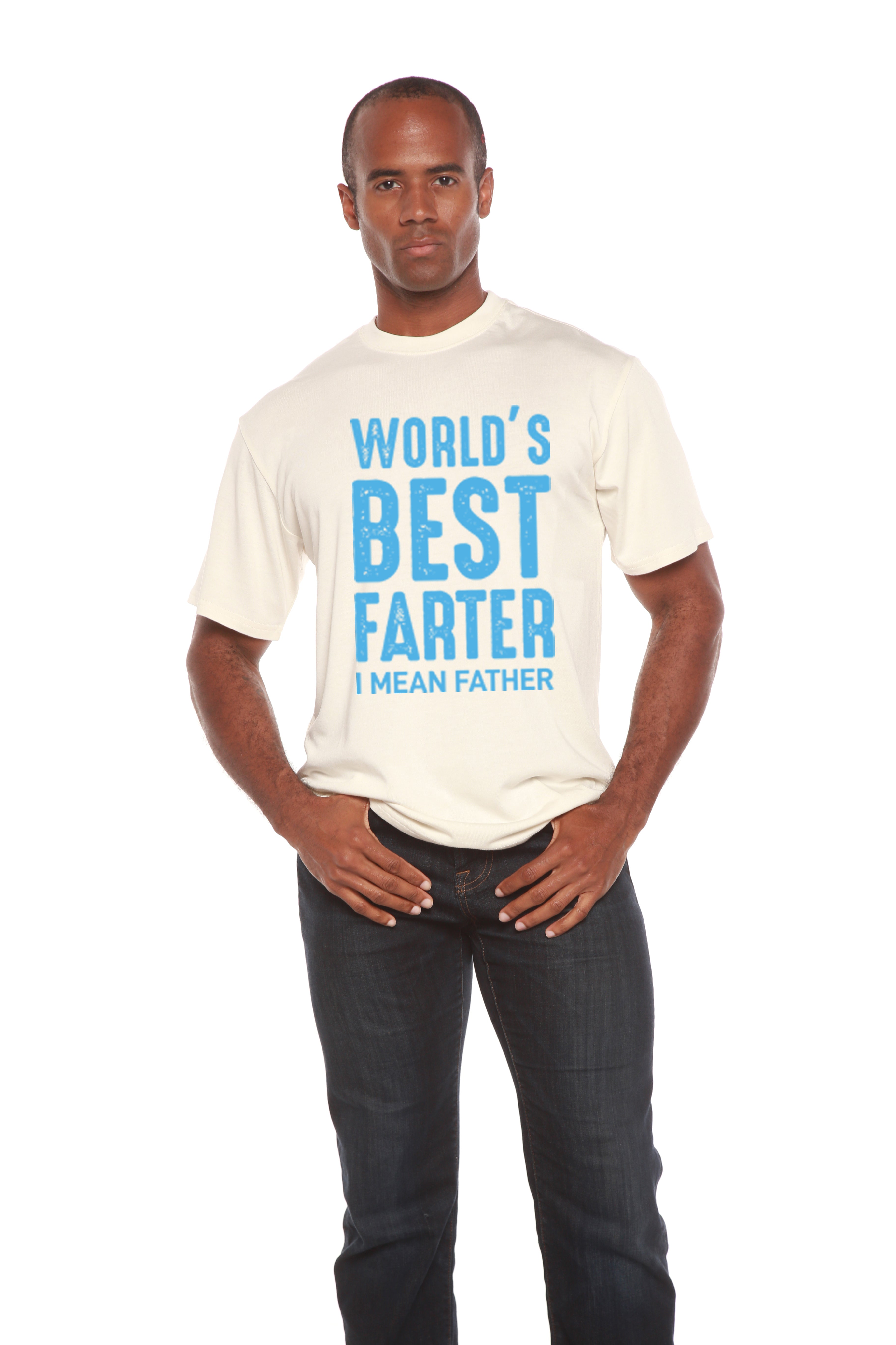 World's Best Farter Men's Bamboo Viscose/Organic Cotton Short Sleeve Graphic T-Shirt - The7Letter