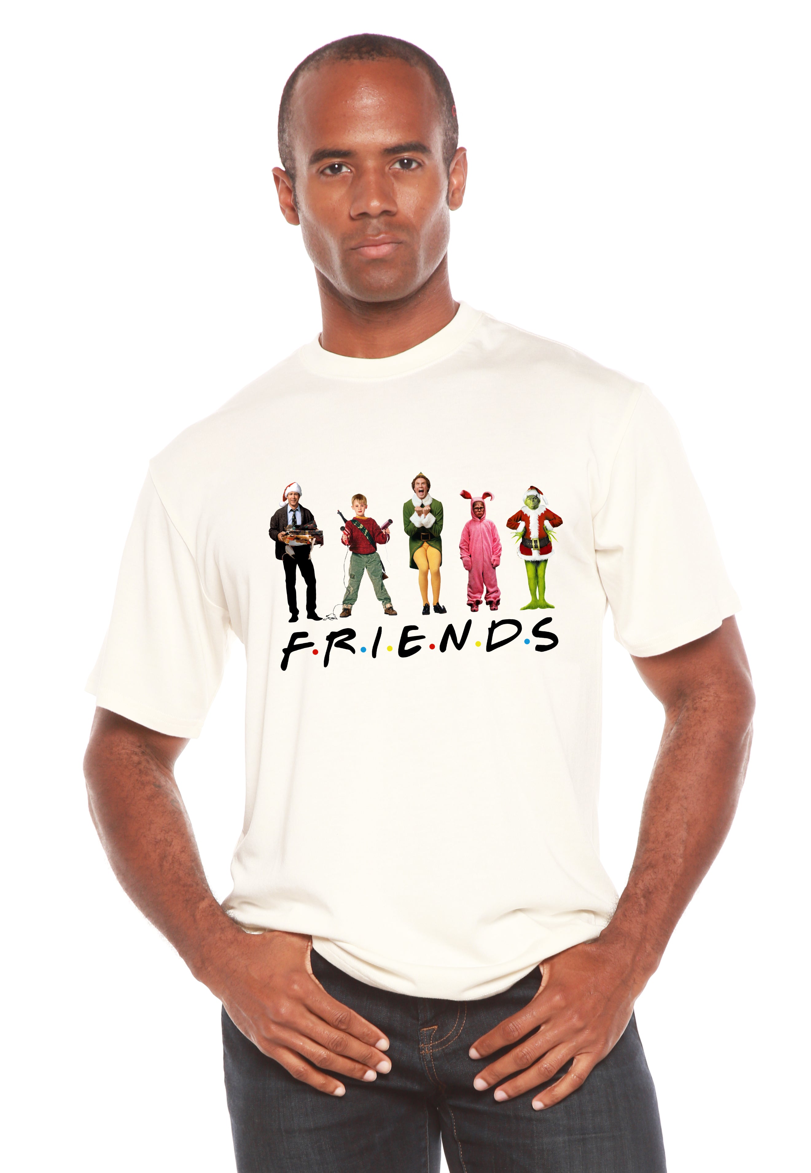 Funny Christmas Movies Printed Men's Bamboo T-Shirt - The7Letter