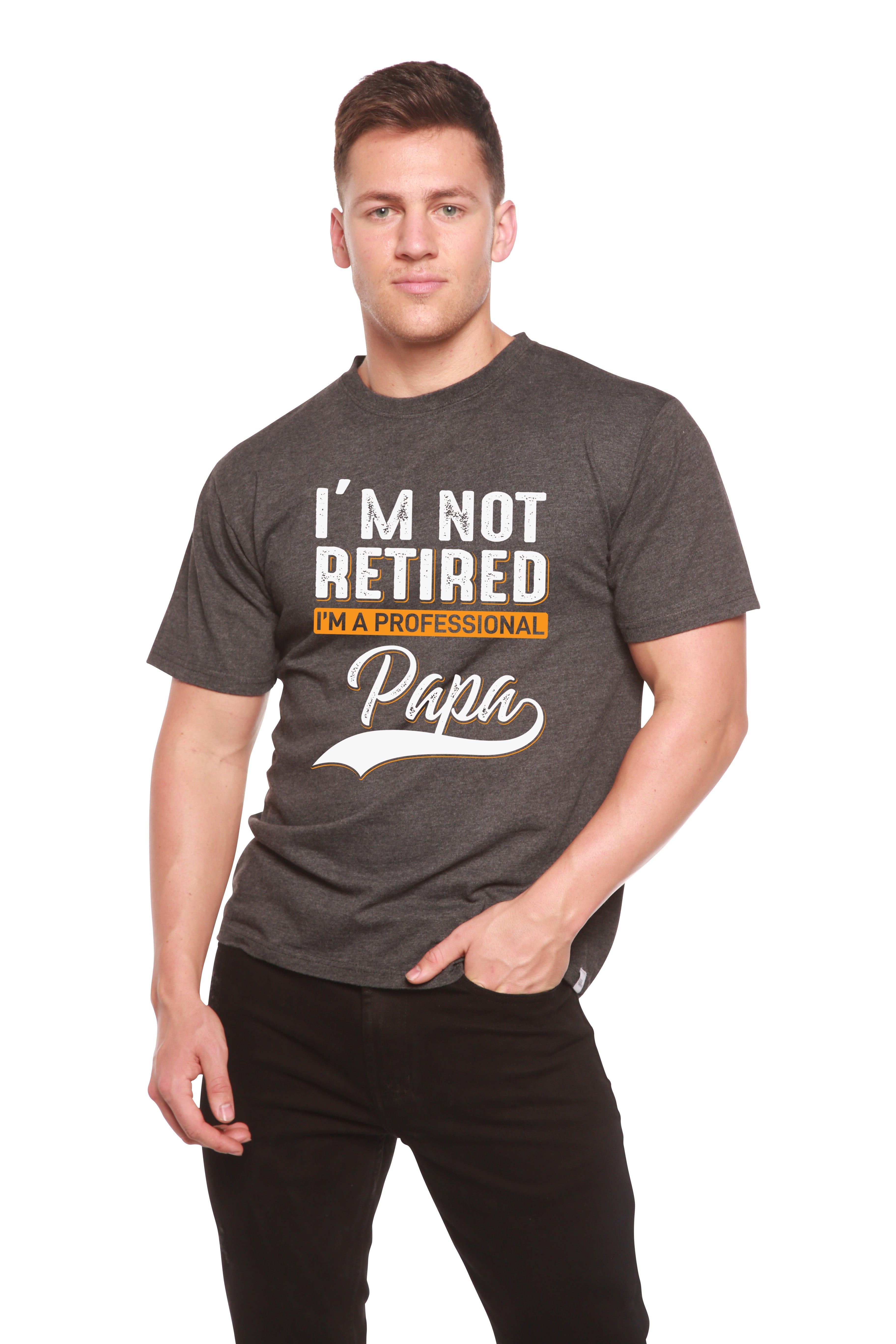 I'm not Retired Men's Bamboo Viscose/Organic Cotton Short Sleeve Graphic T-Shirt - The7Letter
