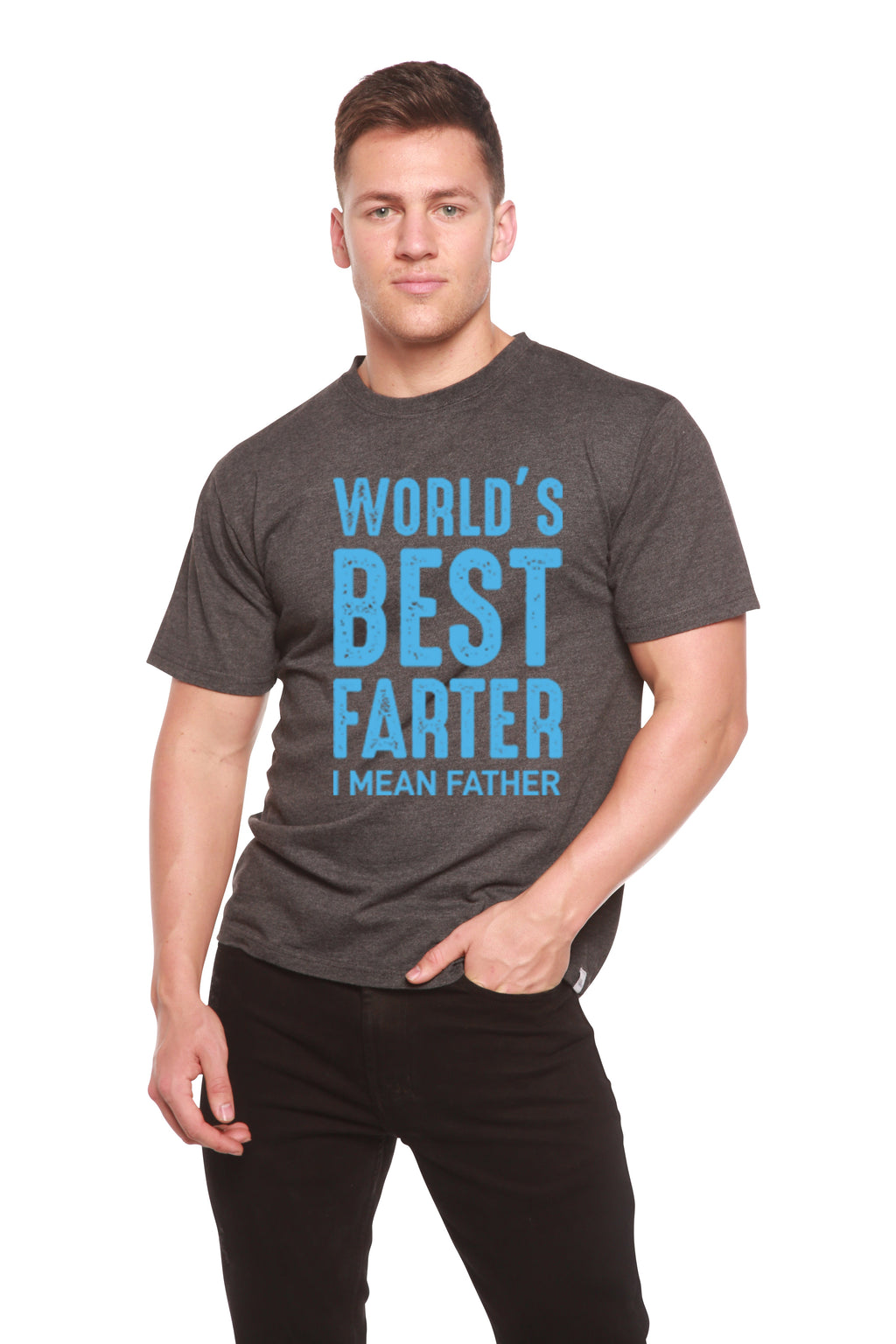 World's Best Farter Men's Bamboo Viscose/Organic Cotton Short Sleeve Graphic T-Shirt - The7Letter