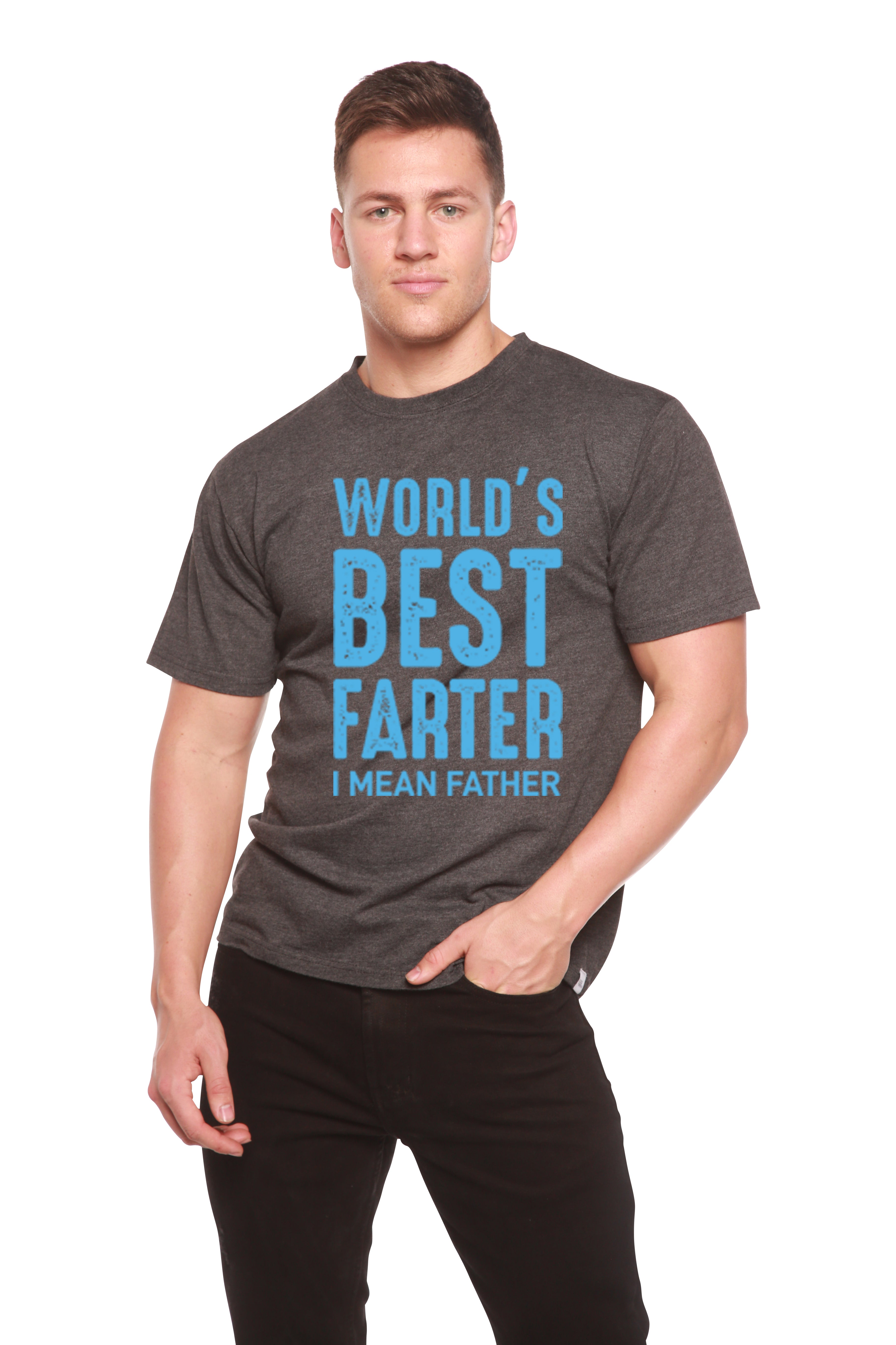 World's Best Farter Men's Bamboo Viscose/Organic Cotton Short Sleeve Graphic T-Shirt - The7Letter