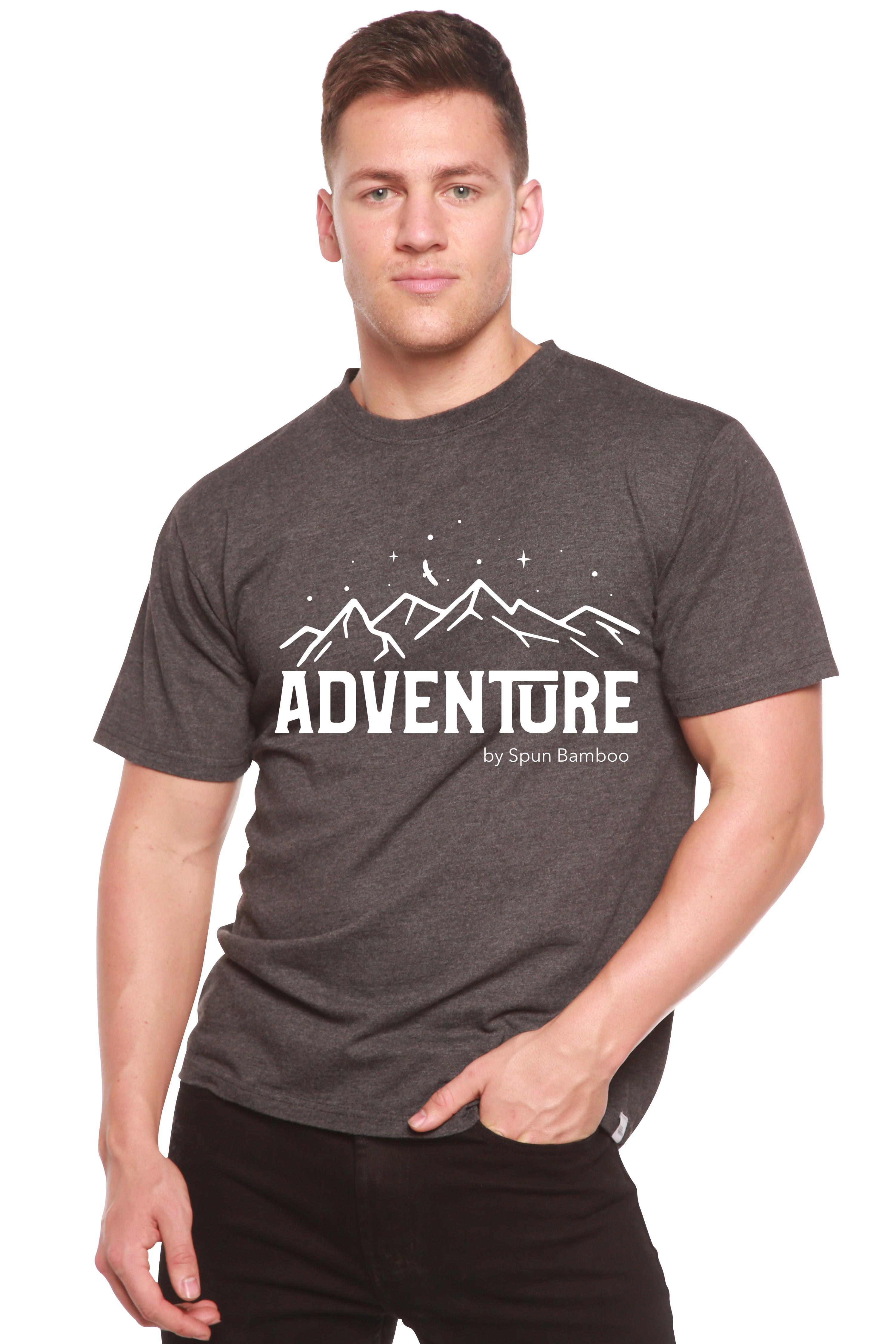 Adventure Printed Men's Bamboo Viscose/Organic Cotton Short Sleeve T-Shirt - The7Letter