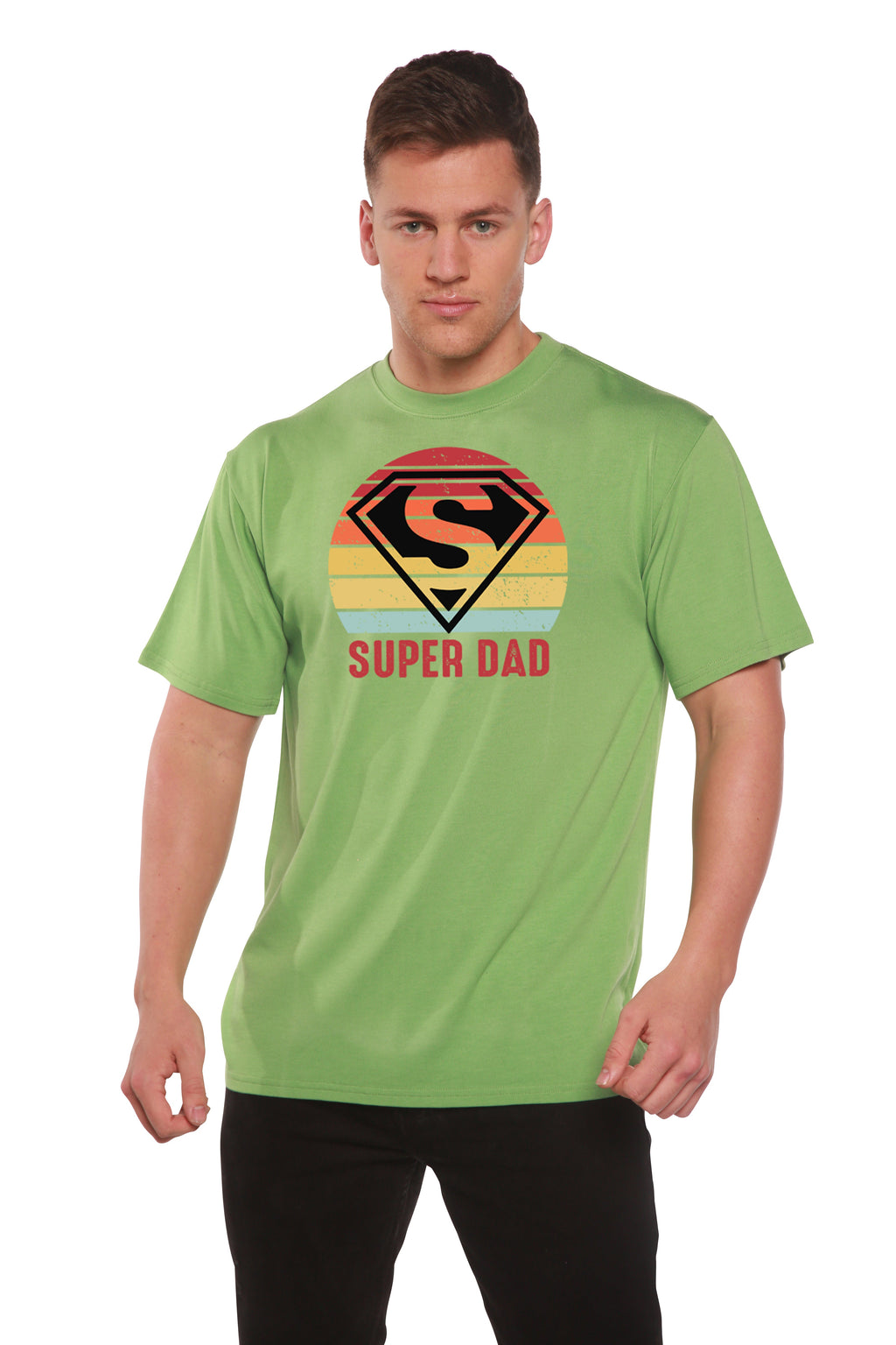 Super Dad Men's Bamboo Viscose/Organic Cotton Short Sleeve Graphic T-Shirt - The7Letter