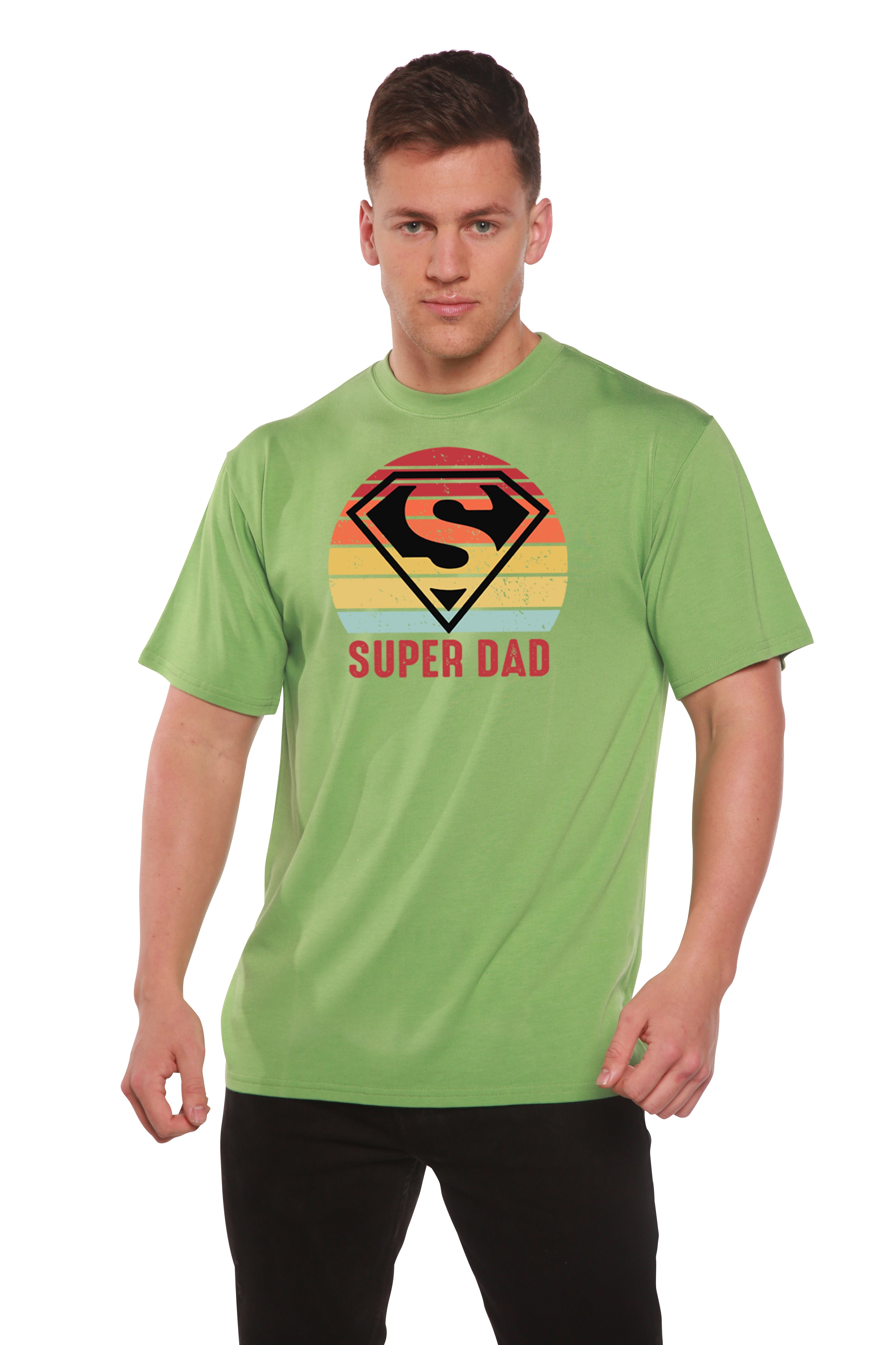 Super Dad Men's Bamboo Viscose/Organic Cotton Short Sleeve Graphic T-Shirt - The7Letter