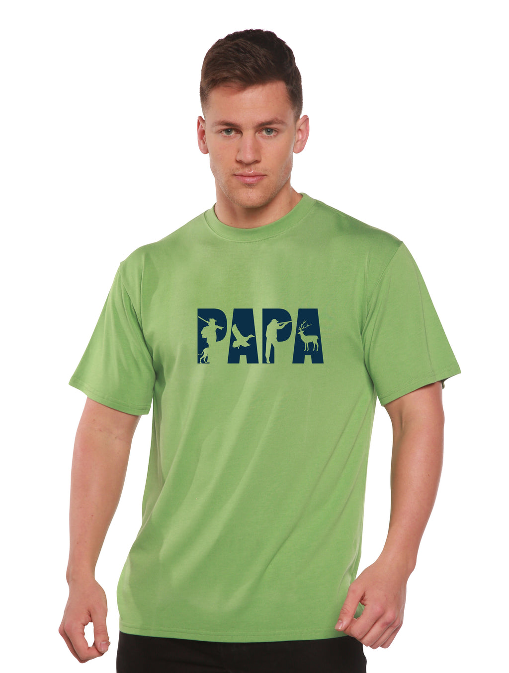 PAPA Men's Bamboo Viscose/Organic Cotton Short Sleeve Graphic T-Shirt - The7Letter