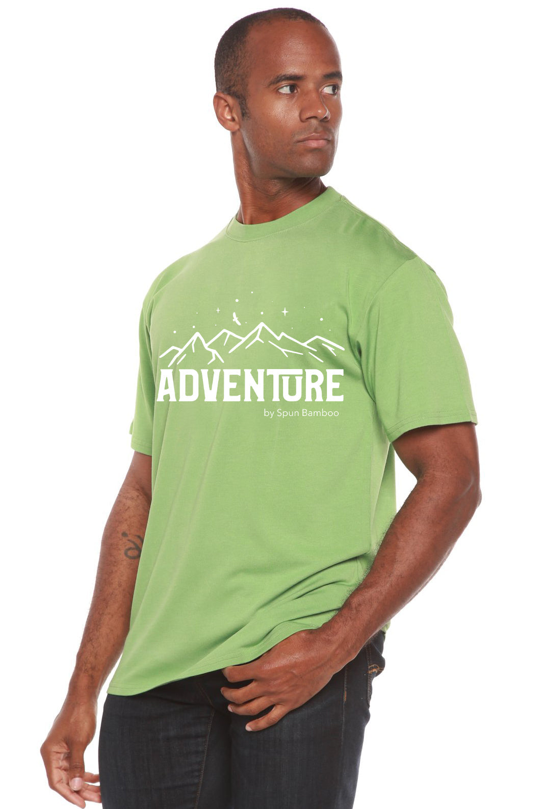Adventure Printed Men's Bamboo Viscose/Organic Cotton Short Sleeve T-Shirt - The7Letter