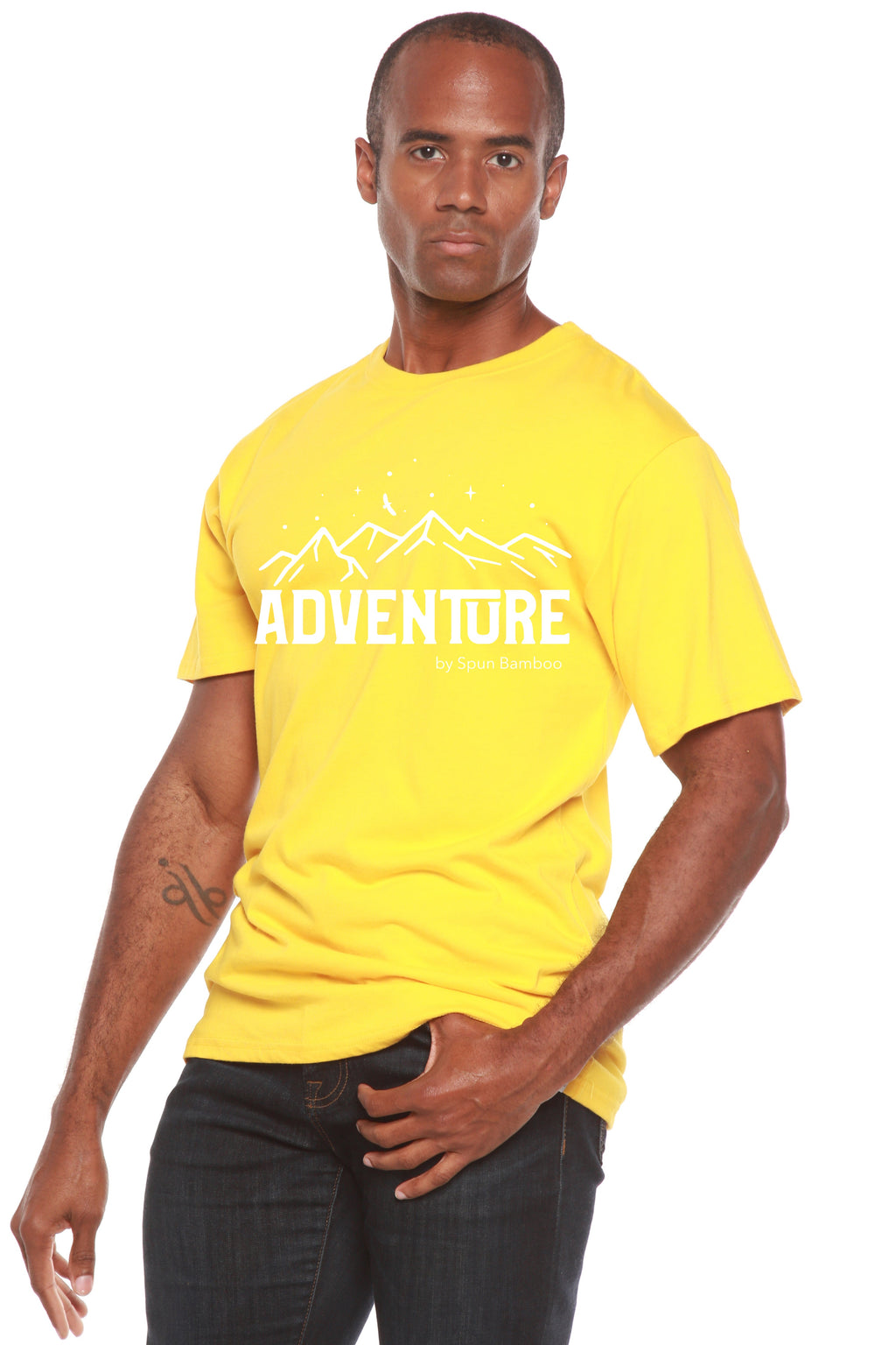 Adventure Printed Men's Bamboo Viscose/Organic Cotton Short Sleeve T-Shirt - The7Letter