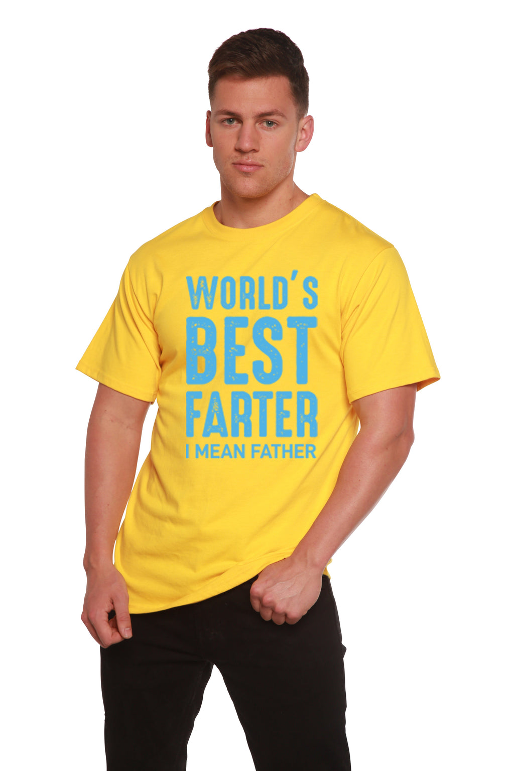World's Best Farter Men's Bamboo Viscose/Organic Cotton Short Sleeve Graphic T-Shirt - The7Letter