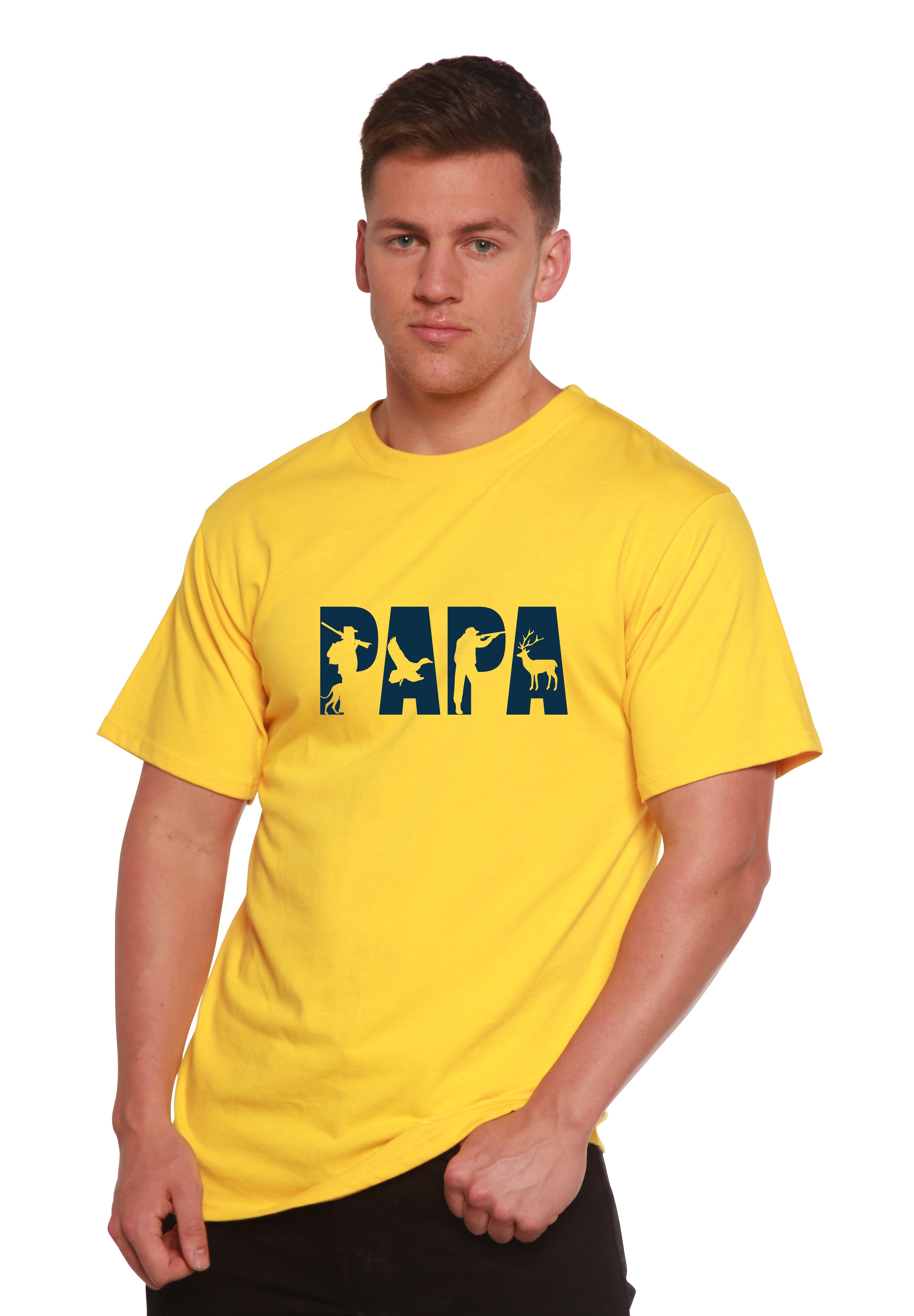 PAPA Men's Bamboo Viscose/Organic Cotton Short Sleeve Graphic T-Shirt - The7Letter