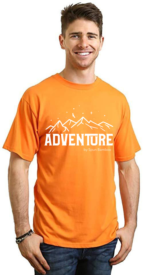 Adventure Printed Men's Bamboo Viscose/Organic Cotton Short Sleeve T-Shirt - The7Letter