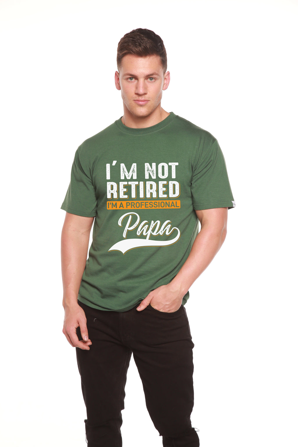 I'm not Retired Men's Bamboo Viscose/Organic Cotton Short Sleeve Graphic T-Shirt - The7Letter