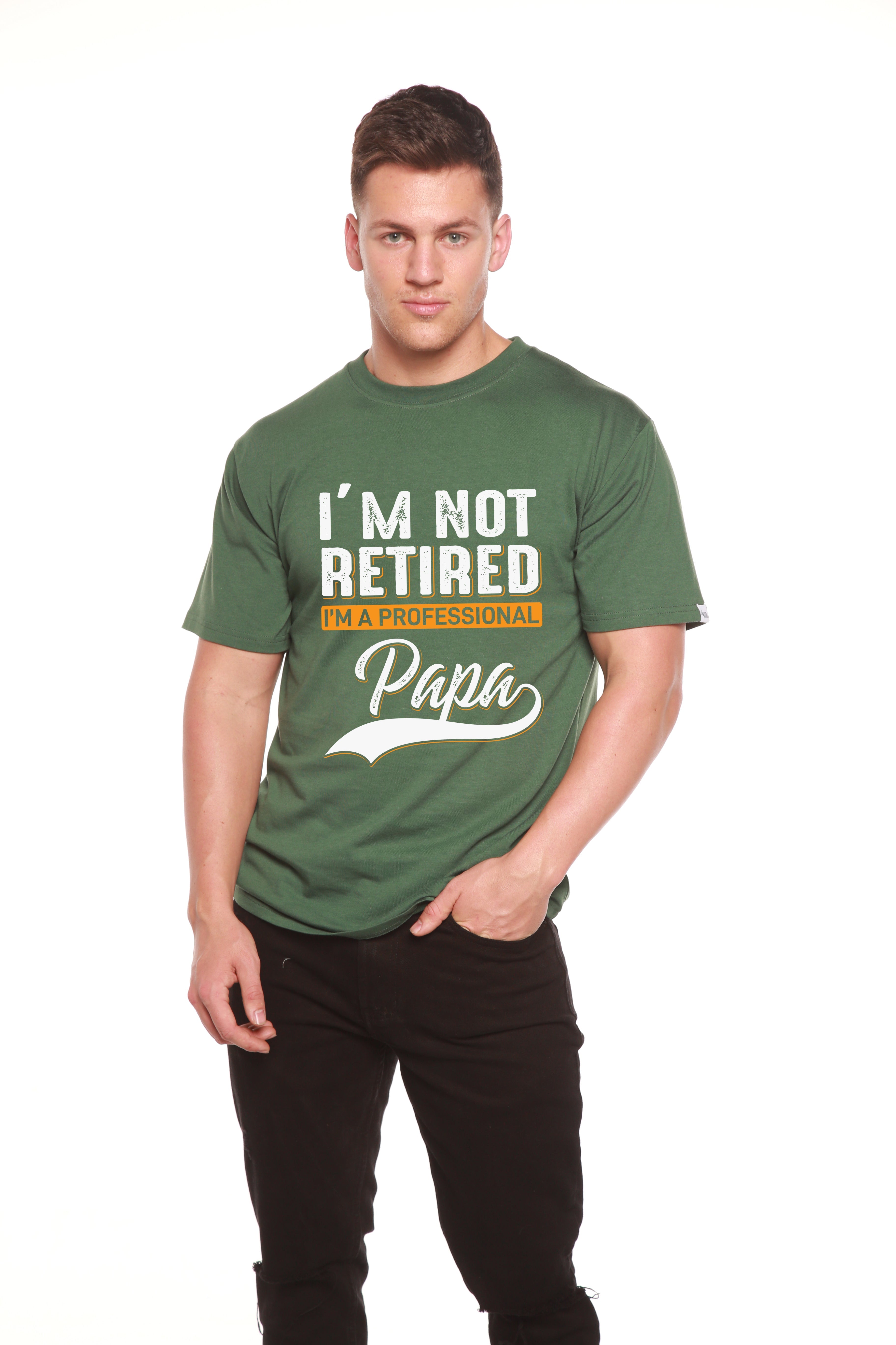 I'm not Retired Men's Bamboo Viscose/Organic Cotton Short Sleeve Graphic T-Shirt - The7Letter
