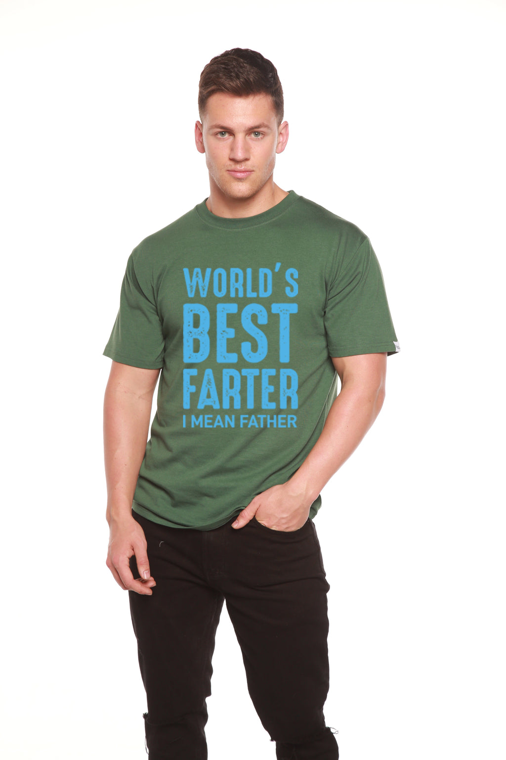 World's Best Farter Men's Bamboo Viscose/Organic Cotton Short Sleeve Graphic T-Shirt - The7Letter