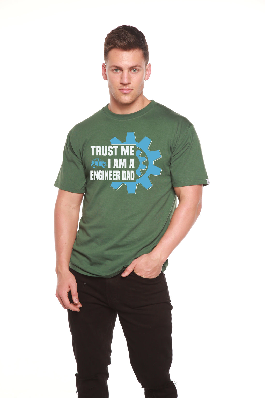 Trust Me I'm a Engineer Dad Men's Bamboo Viscose/Organic Cotton Short Sleeve Graphic T-Shirt - The7Letter