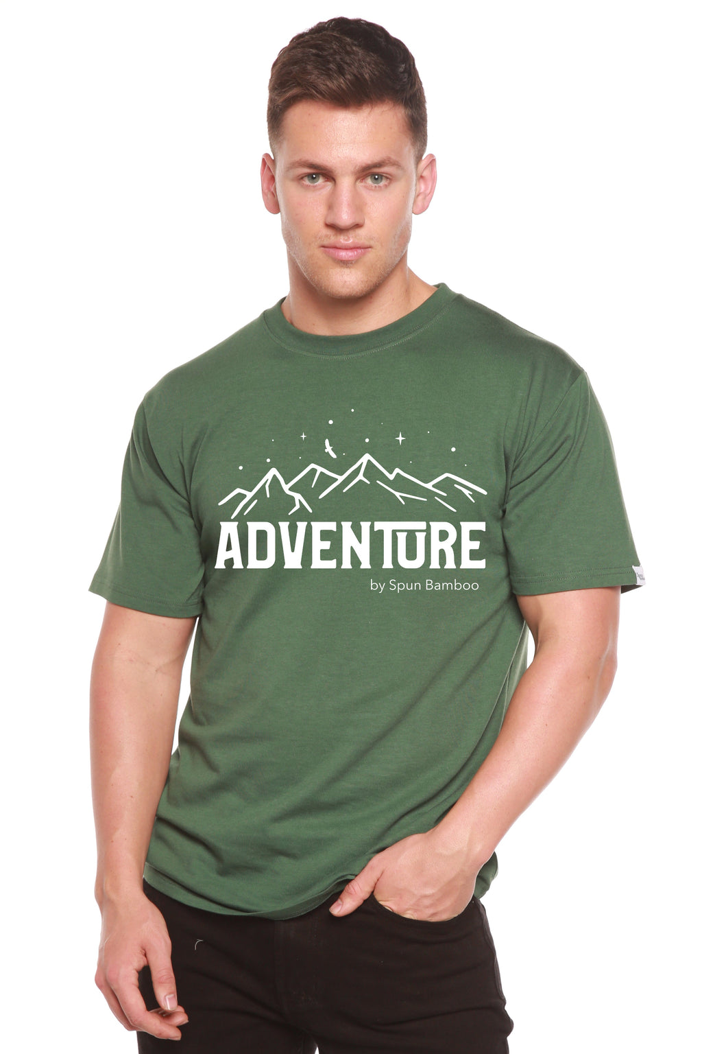 Adventure Printed Men's Bamboo Viscose/Organic Cotton Short Sleeve T-Shirt - The7Letter