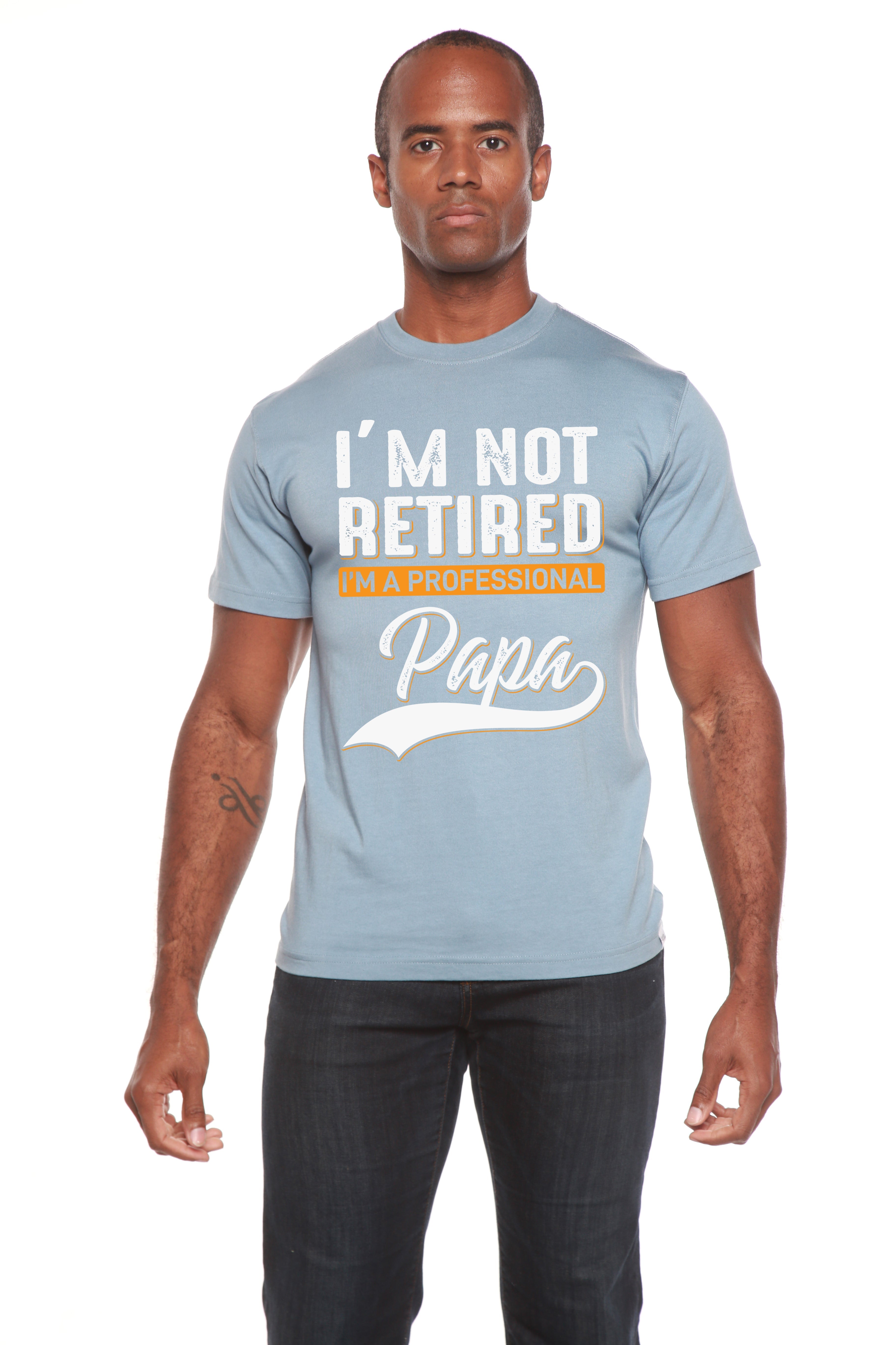 I'm not Retired Men's Bamboo Viscose/Organic Cotton Short Sleeve Graphic T-Shirt - The7Letter