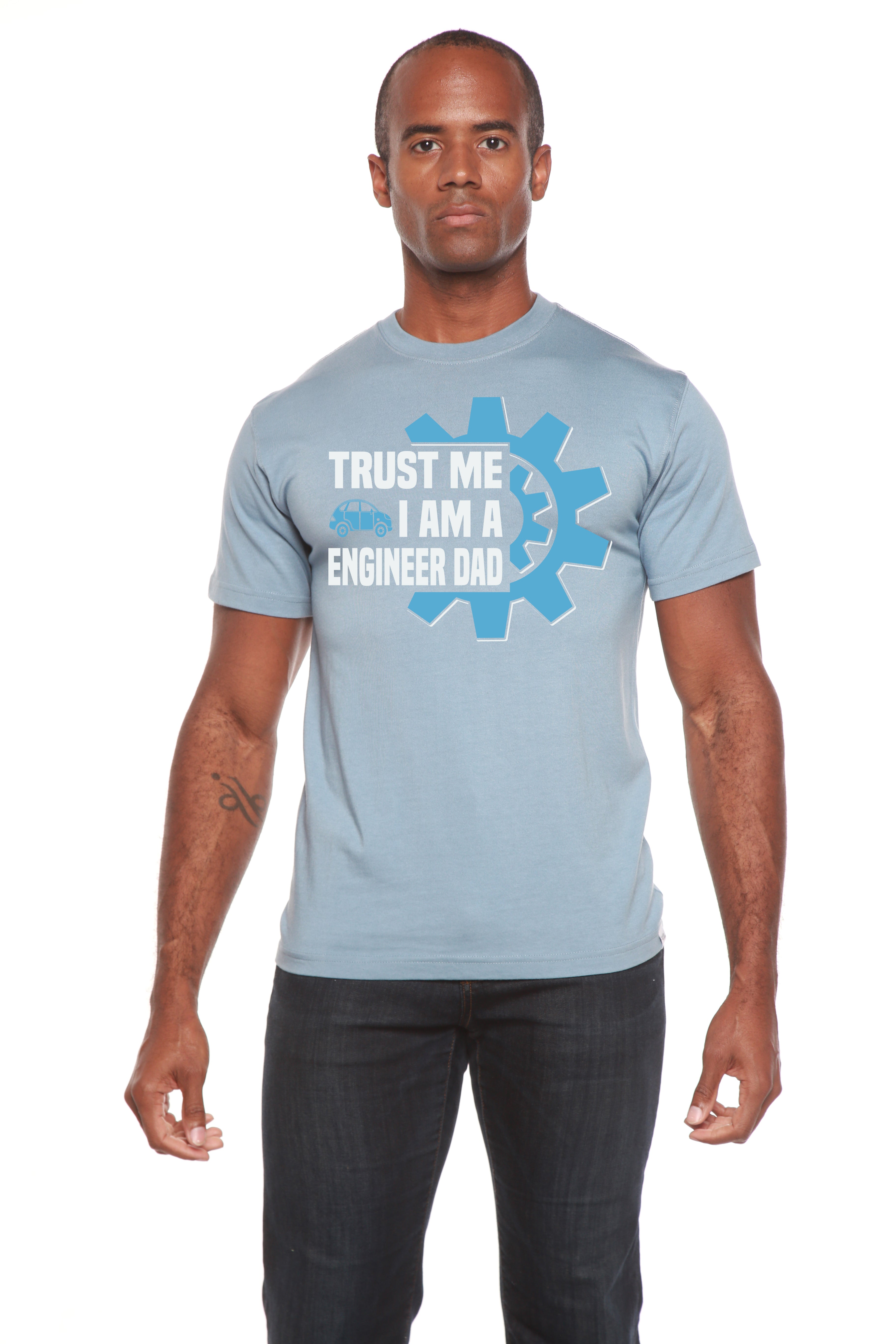 Trust Me I'm a Engineer Dad Men's Bamboo Viscose/Organic Cotton Short Sleeve Graphic T-Shirt - The7Letter