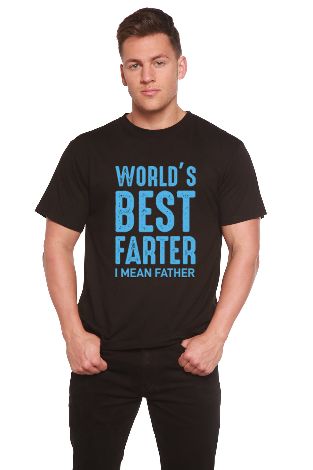 World's Best Farter Men's Bamboo Viscose/Organic Cotton Short Sleeve Graphic T-Shirt - The7Letter