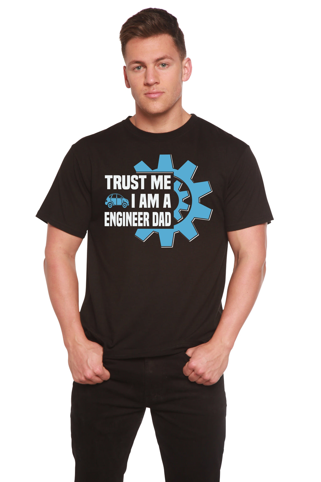 Trust Me I'm a Engineer Dad Men's Bamboo Viscose/Organic Cotton Short Sleeve Graphic T-Shirt - The7Letter