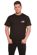 American Flag Men's Bamboo Viscose/Organic Cotton Short Sleeve Graphic T-Shirt - The7Letter