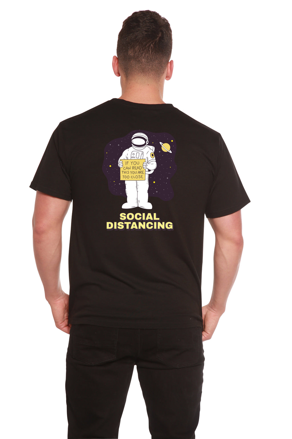 Social Distancing Men's Bamboo Short Sleeve Printed T-Shirt - The7Letter