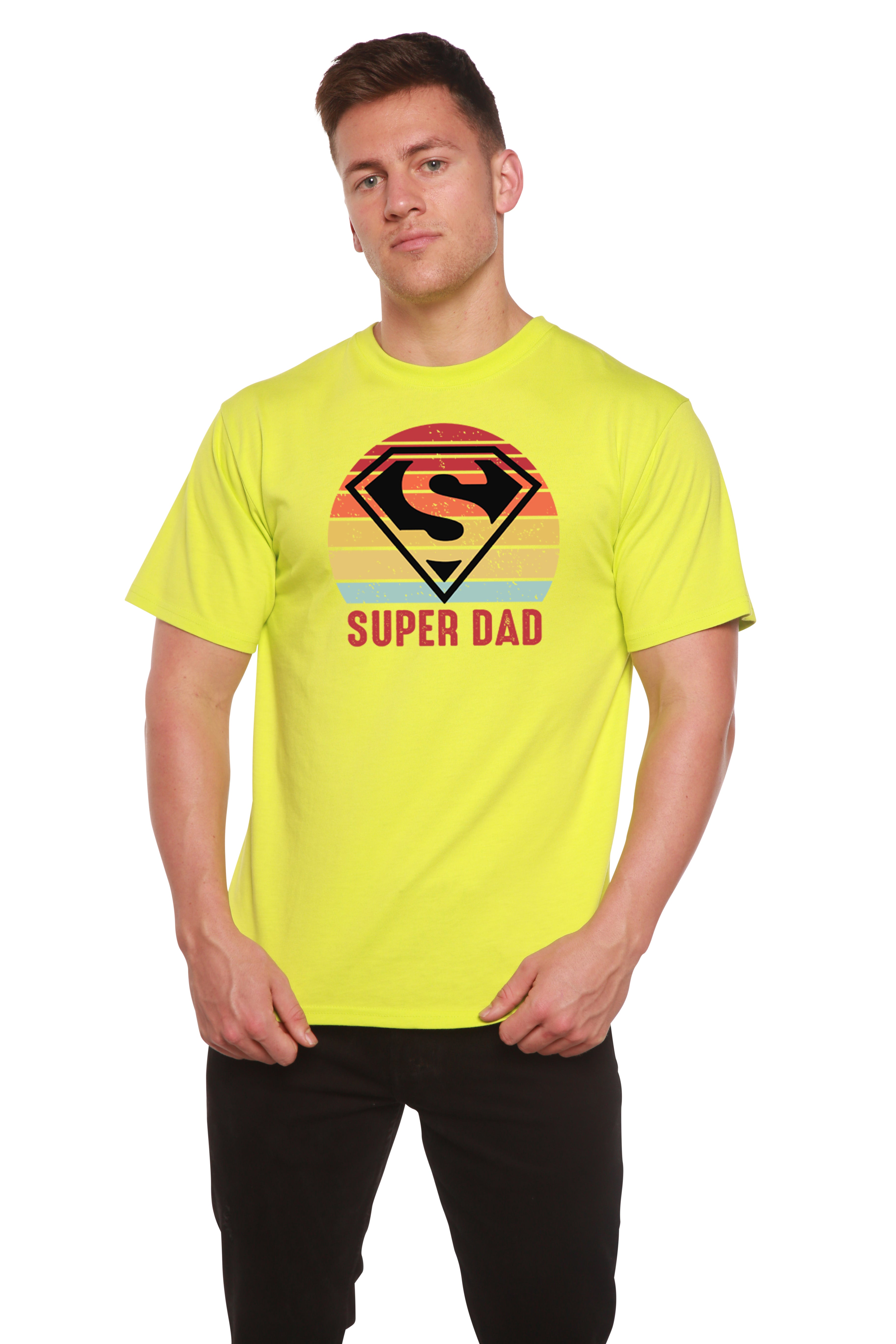 Super Dad Men's Bamboo Viscose/Organic Cotton Short Sleeve Graphic T-Shirt - The7Letter