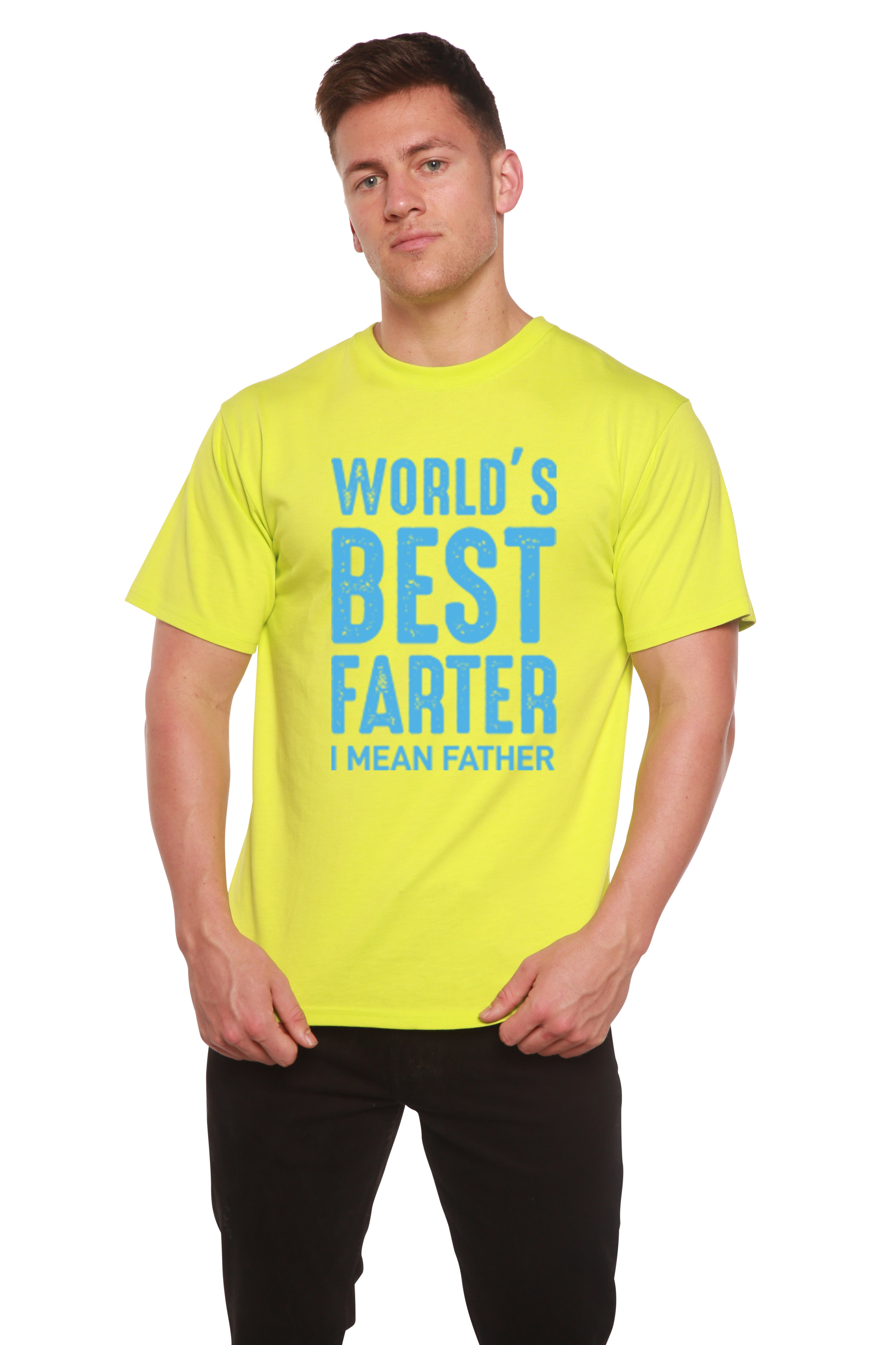 World's Best Farter Men's Bamboo Viscose/Organic Cotton Short Sleeve Graphic T-Shirt - The7Letter