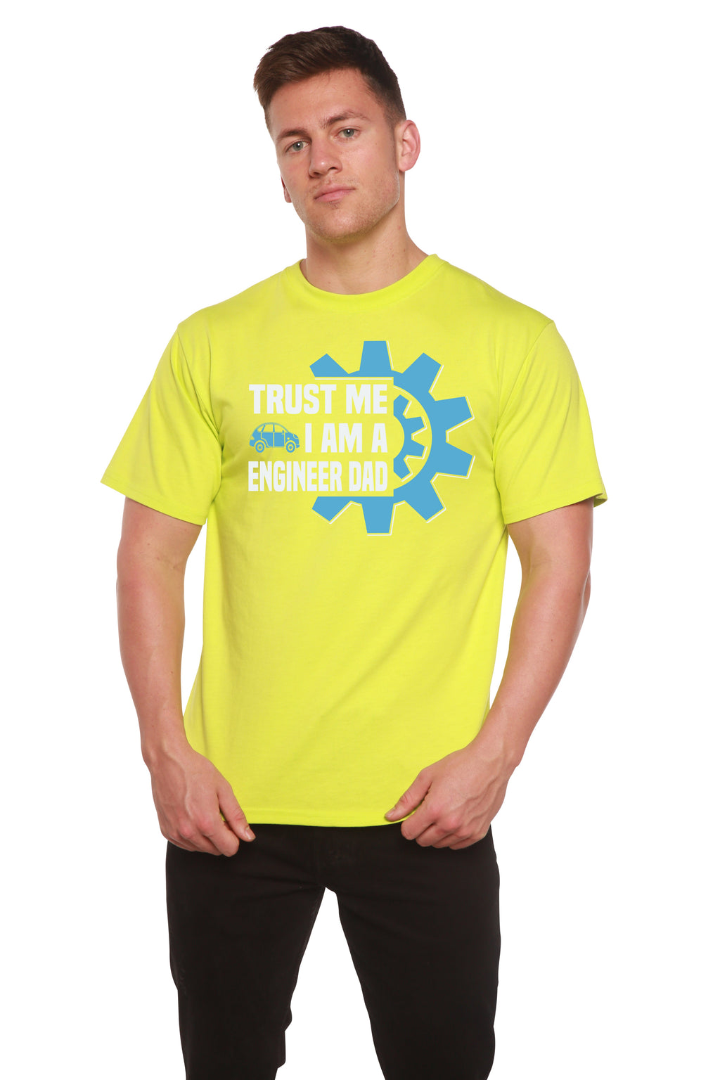 Trust Me I'm a Engineer Dad Men's Bamboo Viscose/Organic Cotton Short Sleeve Graphic T-Shirt - The7Letter