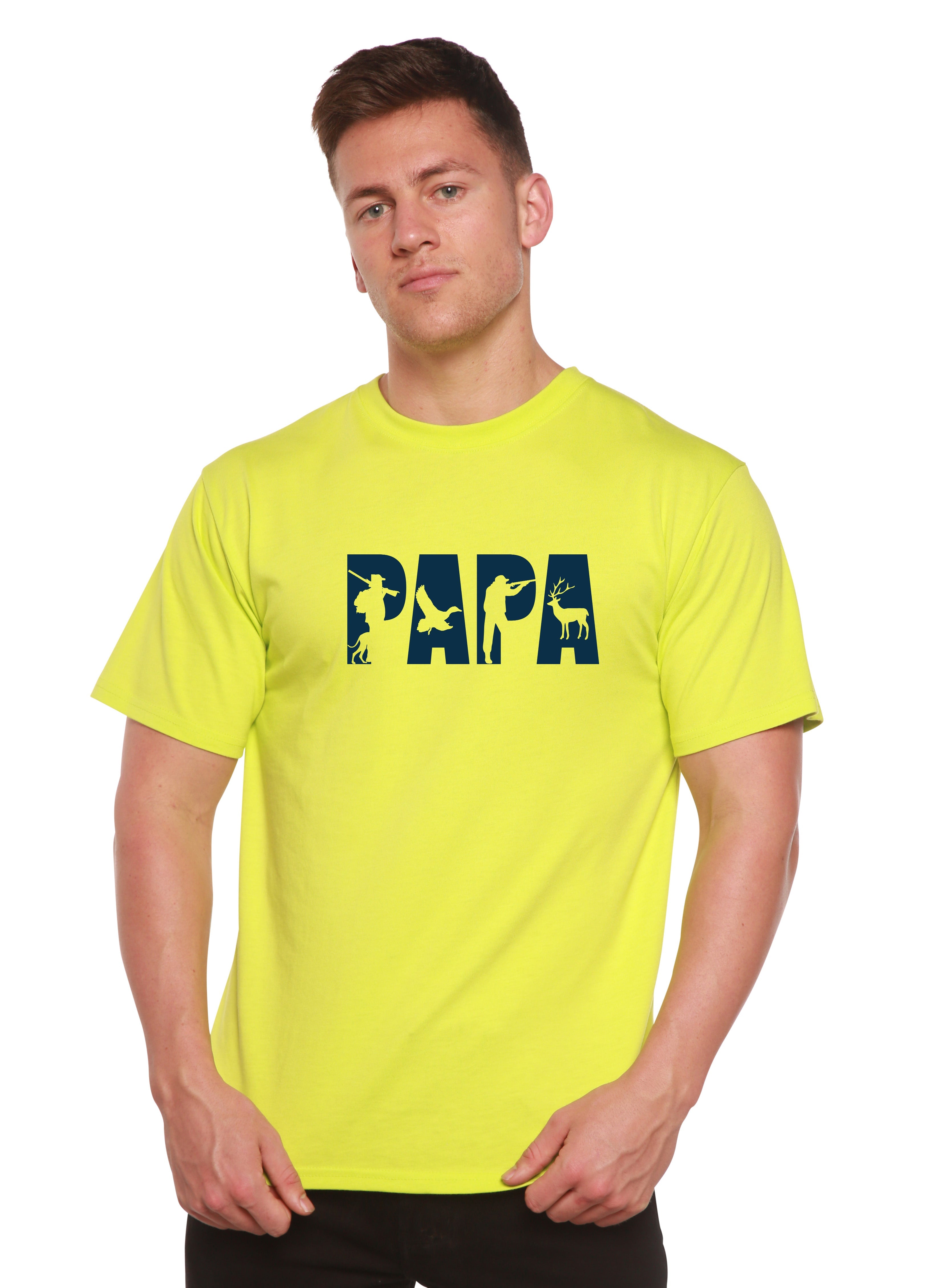 PAPA Men's Bamboo Viscose/Organic Cotton Short Sleeve Graphic T-Shirt - The7Letter