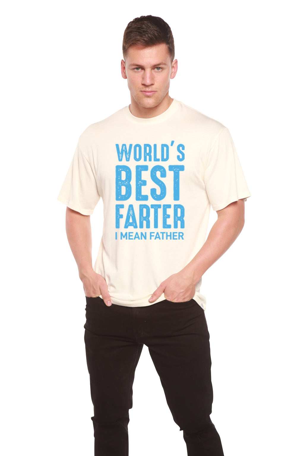 World's Best Farter Men's Bamboo Viscose/Organic Cotton Short Sleeve Graphic T-Shirt - The7Letter