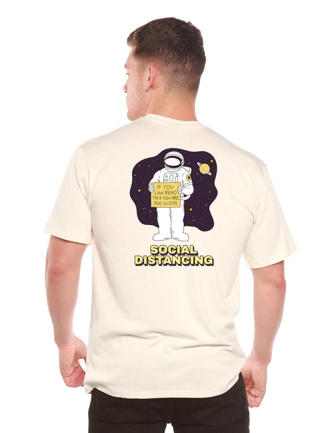 Social Distancing Men's Bamboo Short Sleeve Printed T-Shirt - The7Letter