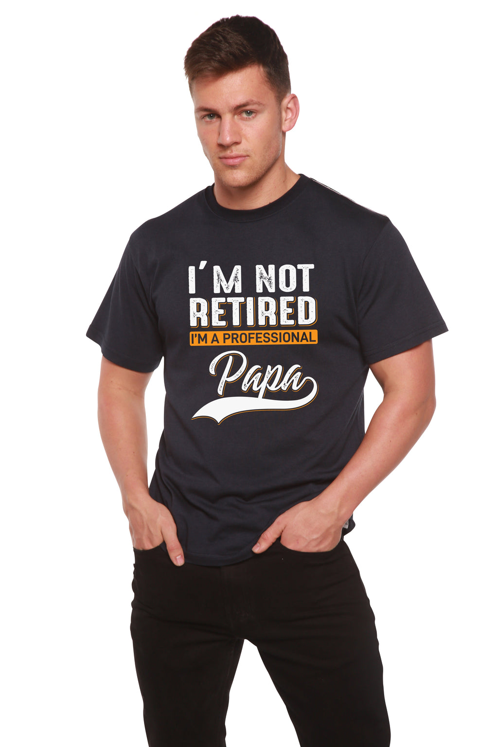 I'm not Retired Men's Bamboo Viscose/Organic Cotton Short Sleeve Graphic T-Shirt - The7Letter