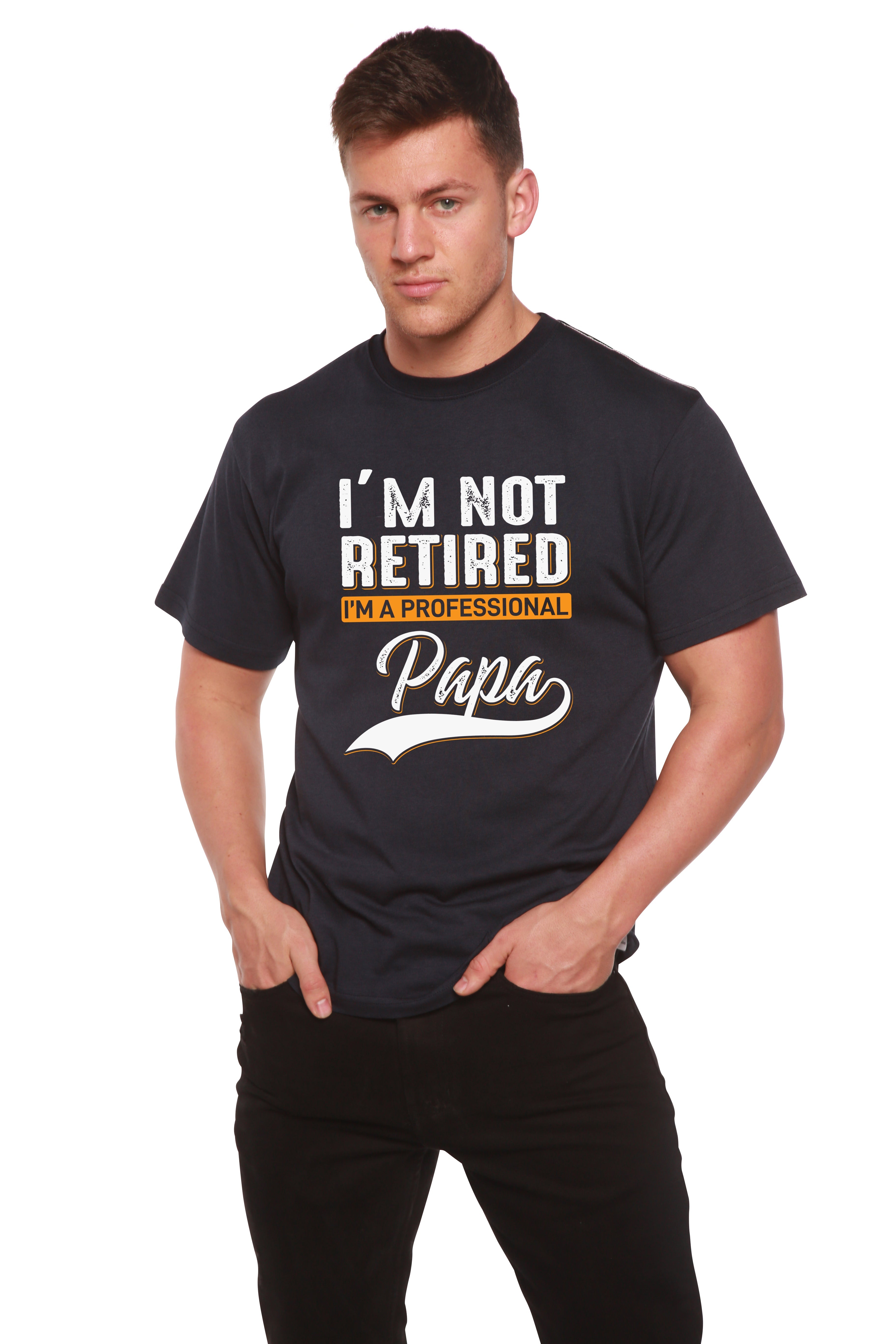 I'm not Retired Men's Bamboo Viscose/Organic Cotton Short Sleeve Graphic T-Shirt - The7Letter