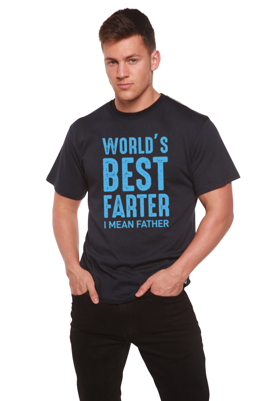 World's Best Farter Men's Bamboo Viscose/Organic Cotton Short Sleeve Graphic T-Shirt - The7Letter