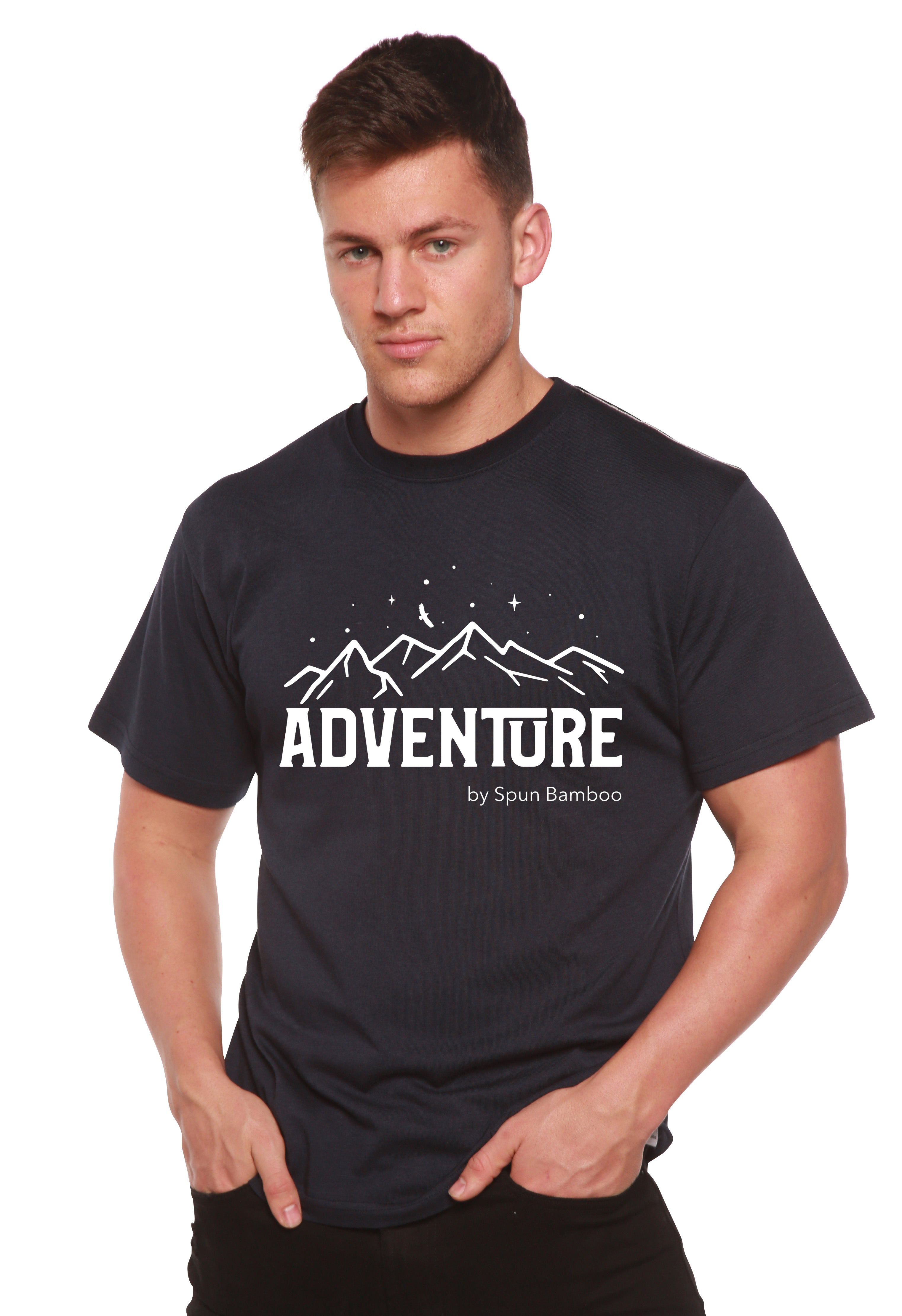 Adventure Printed Men's Bamboo Viscose/Organic Cotton Short Sleeve T-Shirt - The7Letter