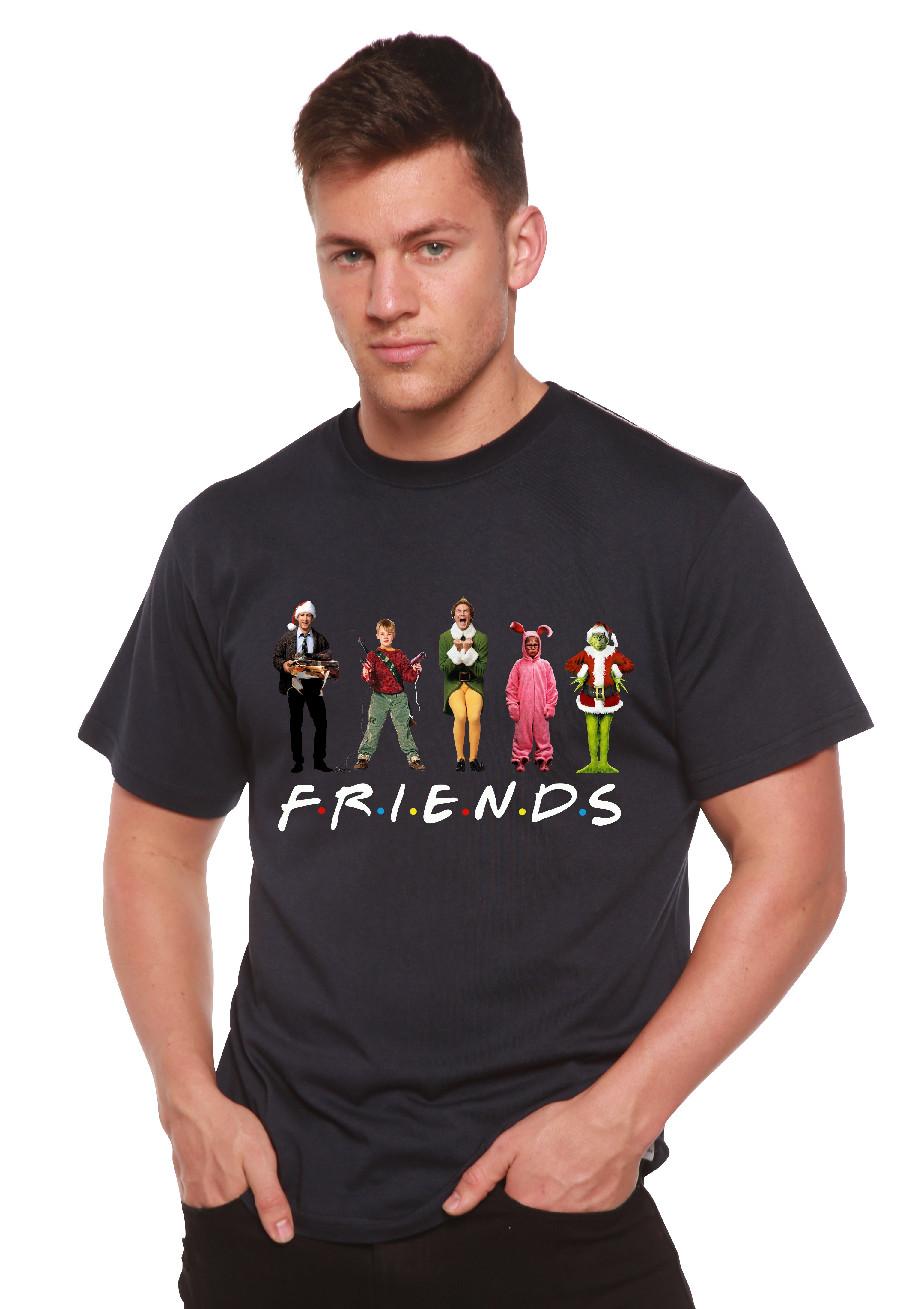 Funny Christmas Movies Printed Men's Bamboo T-Shirt - The7Letter