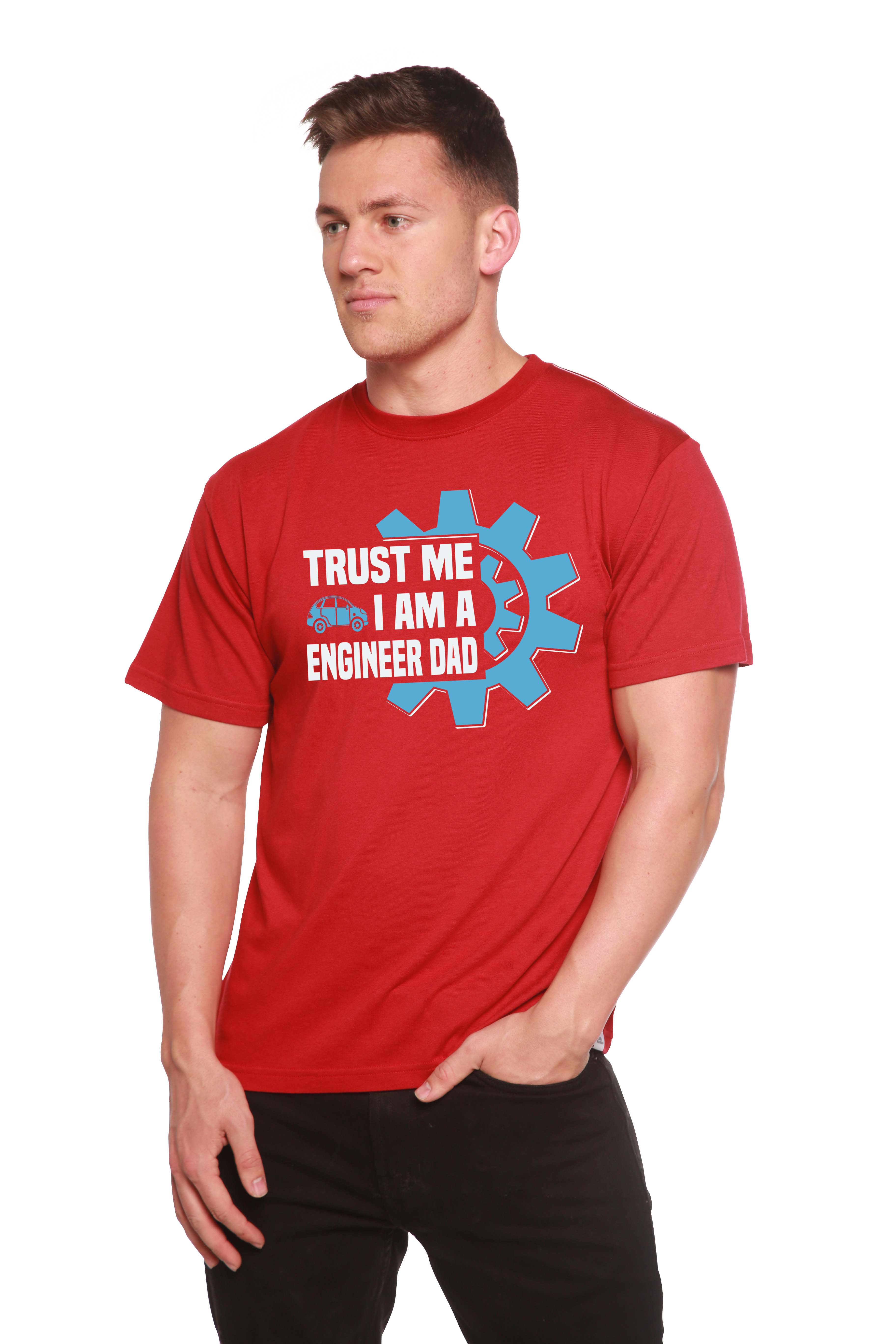 Trust Me I'm a Engineer Dad Men's Bamboo Viscose/Organic Cotton Short Sleeve Graphic T-Shirt - The7Letter