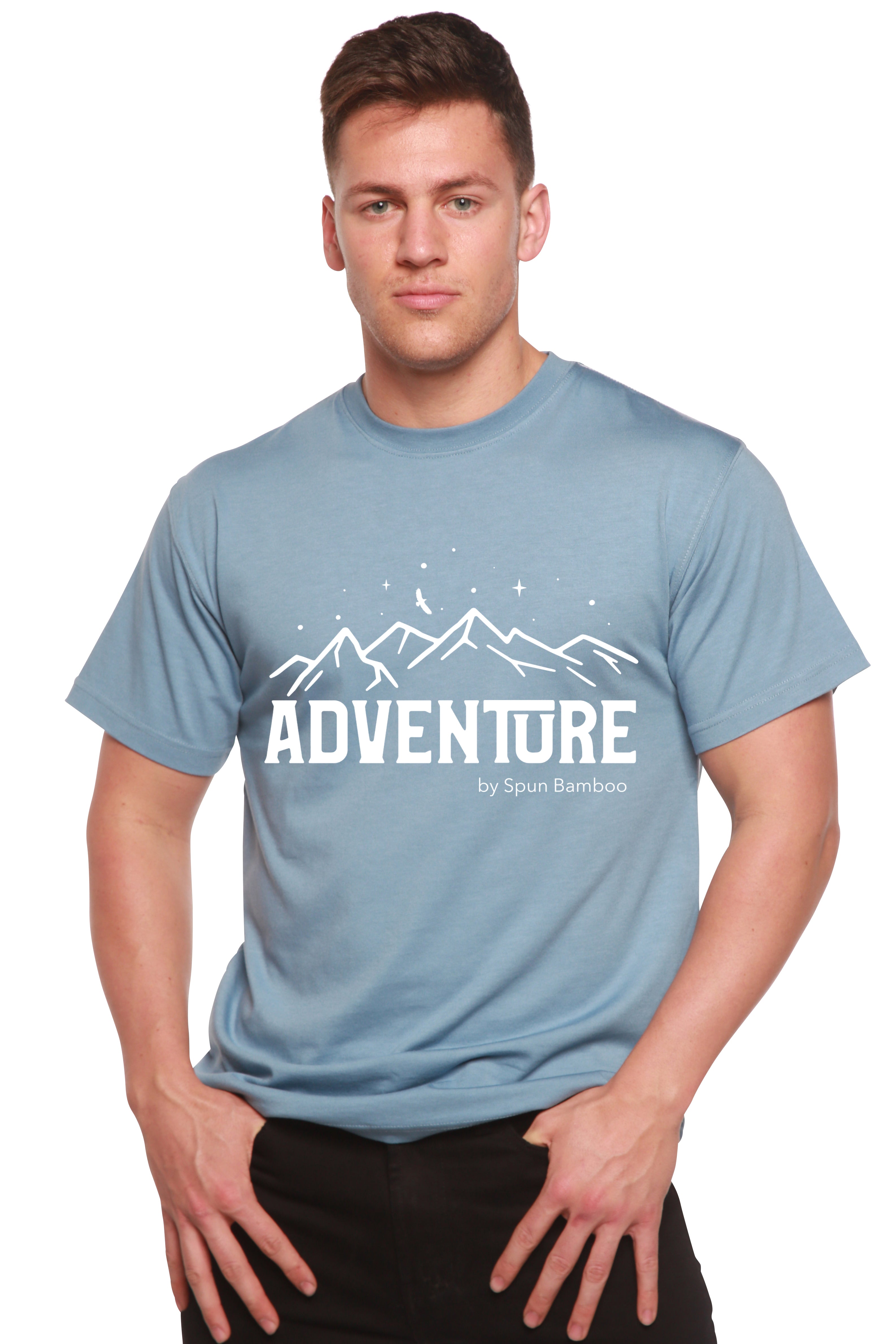 Adventure Printed Men's Bamboo Viscose/Organic Cotton Short Sleeve T-Shirt - The7Letter