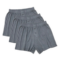 Men's Bamboo Viscose/Cotton Boxer Style Underwear Charcoal Grey Color - 3-pack - The7Letter