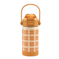 Sip + Chug 2 in 1 Thermo Water Bottle 12 oz. | Buckwheat Plaid - The7Letter