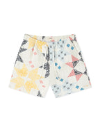 BLDG4 Gesteppte Deca Shorts - Whisper White