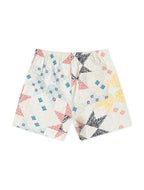 BLDG4 Gesteppte Deca Shorts - Whisper White