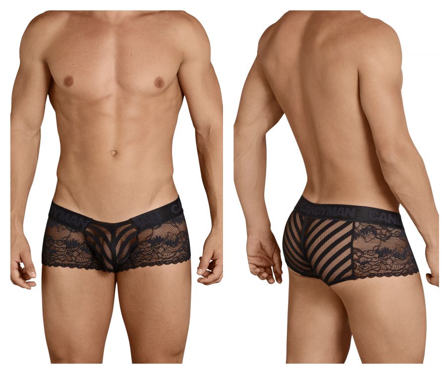 Caleçon Boxer CandyMan 99393, couleur noire