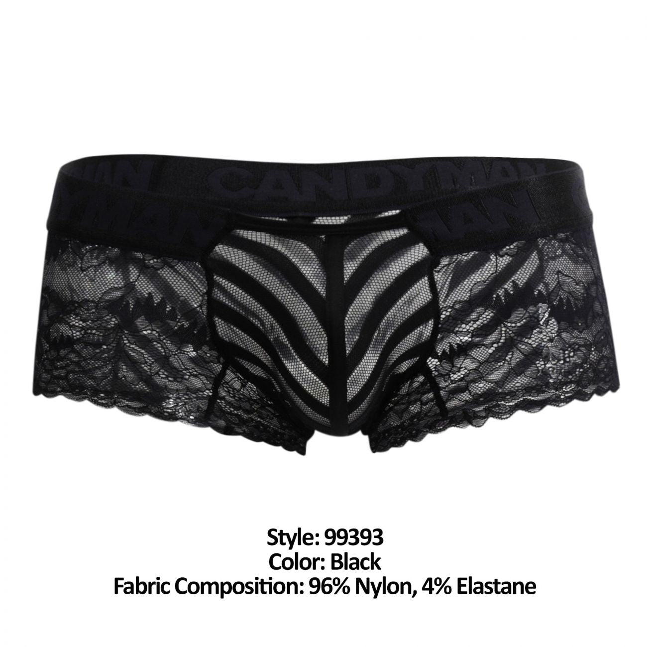 Caleçon Boxer CandyMan 99393, couleur noire