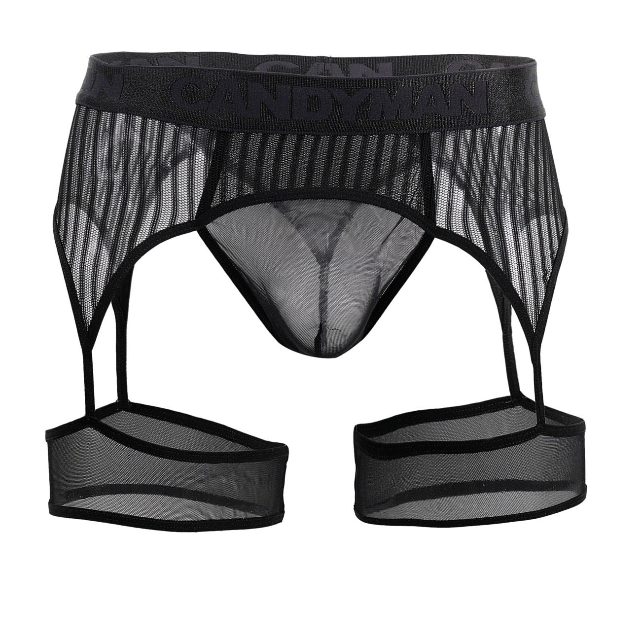 CandyMan 99403 Lanières Gaine-Culotte String Couleur Noir
