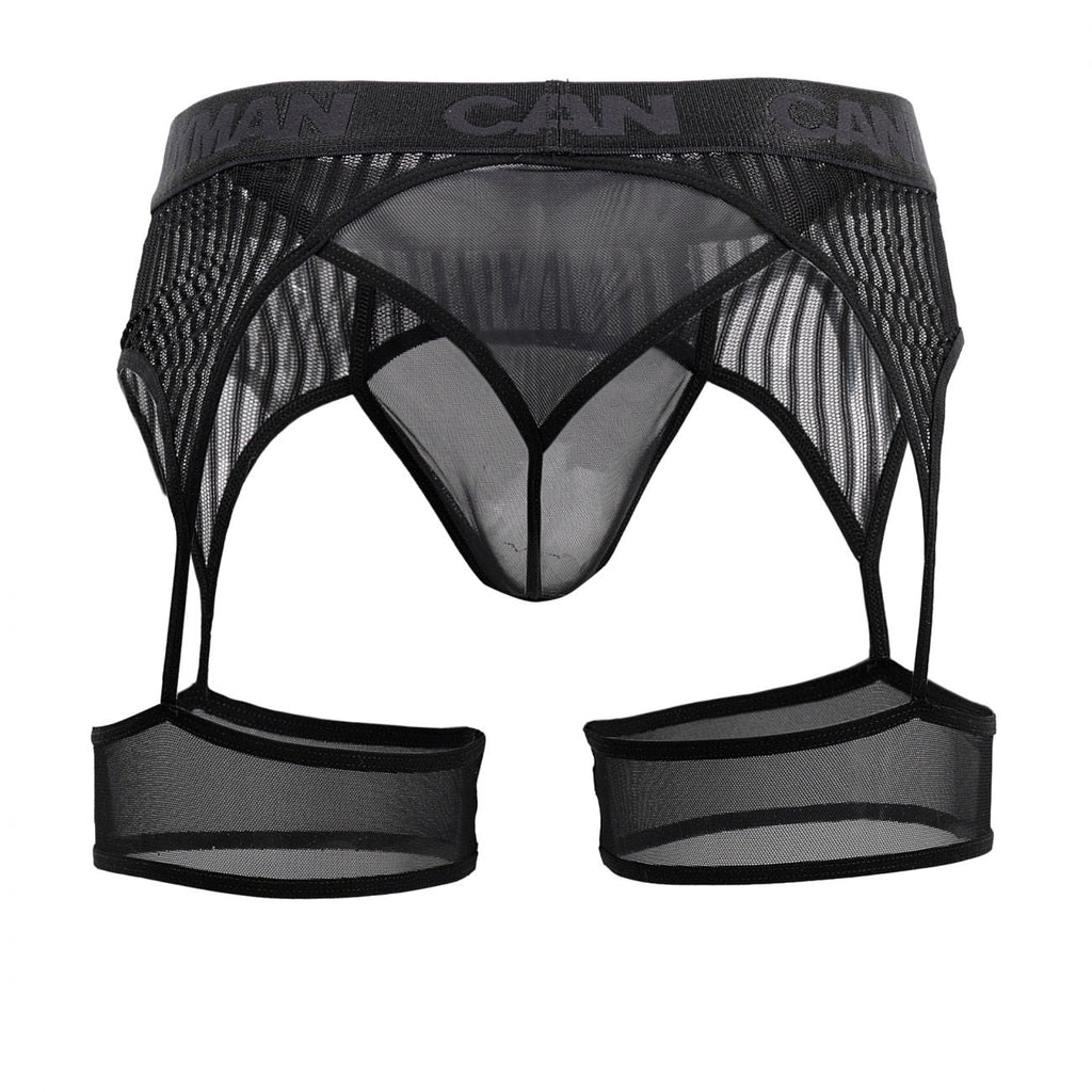 CandyMan 99403 Lanières Gaine-Culotte String Couleur Noir
